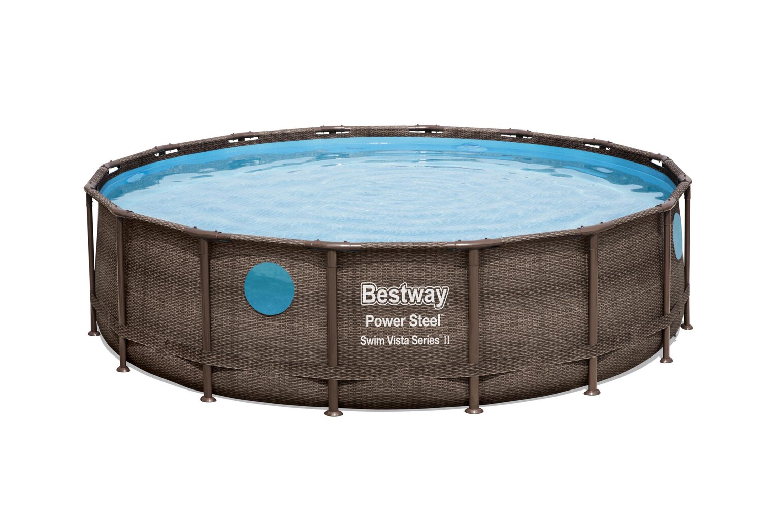 Karkasinis baseinas Bestway Power Steel Swim Vista 488x122 cm, su filtru цена и информация | Baseinai | pigu.lt