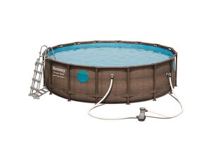Каркасный бассейн Bestway Power Steel Swim Vista 488x122 cм, с фильтром цена и информация | Бассейны | pigu.lt
