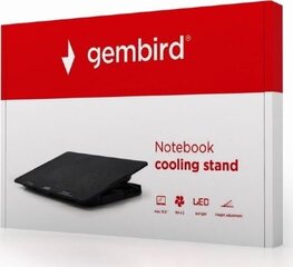 Охлаждающее основание для ноутбука GEMBIRD NBS-2F15-02 15,6" цена и информация | Охлаждающие подставки и другие принадлежности | pigu.lt