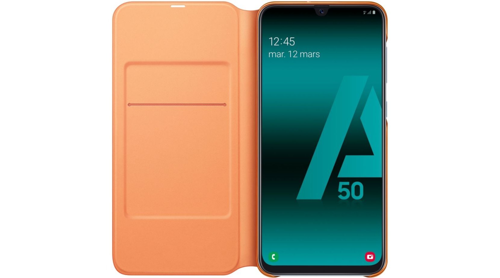 Samsung Galaxy A50 Wallet Cover - White цена | pigu.lt