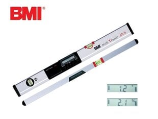 Skaitmeninis gulsčiukas BMI Incli Tronic plus, 120 cm kaina ir informacija | Mechaniniai įrankiai | pigu.lt