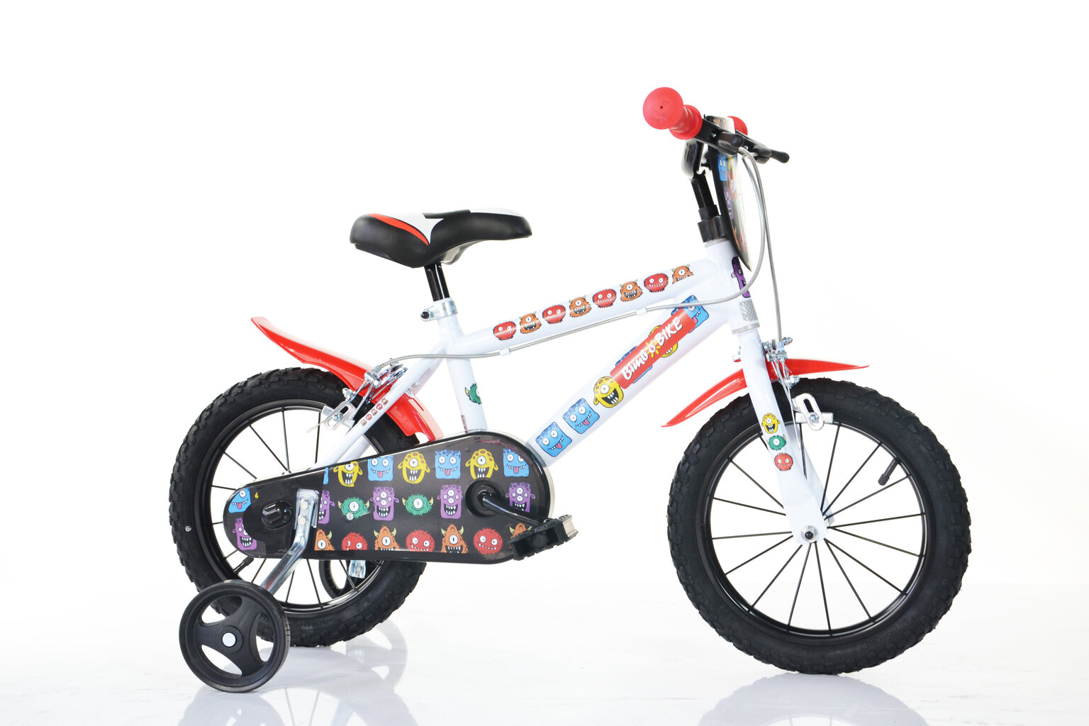 Dviratukas vaikams Bimbo Bike 16", baltas/raudonas kaina ir informacija | Dviračiai | pigu.lt