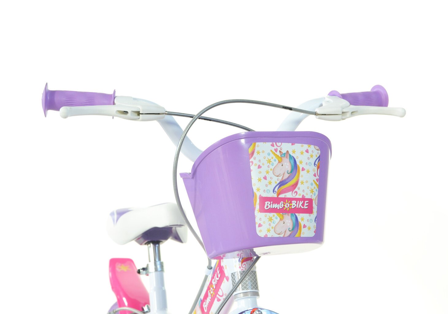 Dviratukas vaikams Bimbo Bike 16", baltas kaina ir informacija | Dviračiai | pigu.lt