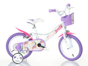 Dviratukas vaikams Bimbo Bike 14", violetinis kaina ir informacija | Dviračiai | pigu.lt