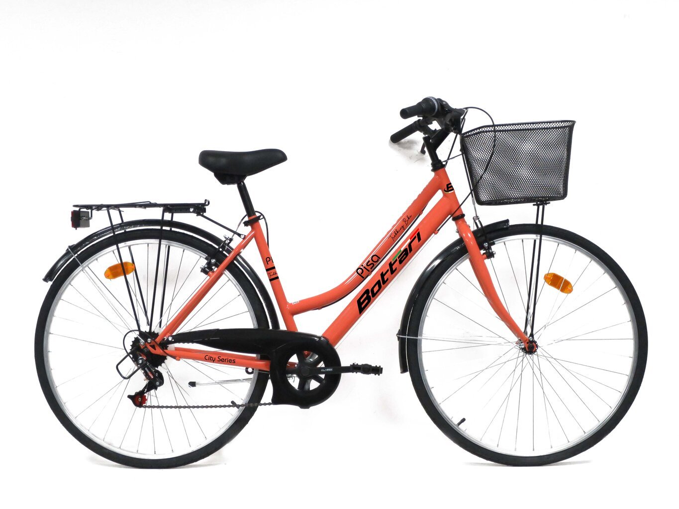 Miesto dviratis Bottari Piso 28", oranžinis цена и информация | Dviračiai | pigu.lt