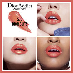 Жидкая губная помада - Dior Addict Lacquer Plump 5.5 мл, 538 Dior Glitz цена и информация | Помады, бальзамы, блеск для губ | pigu.lt