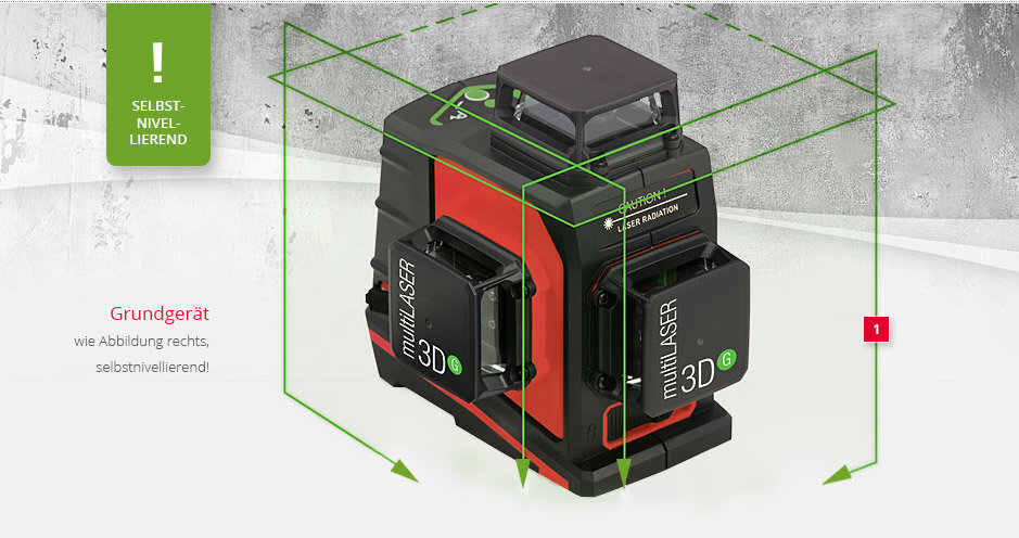 360° linijinis lazerinis nivelyras BMI multiLASER 3D, žalias spidulys kaina ir informacija | Mechaniniai įrankiai | pigu.lt