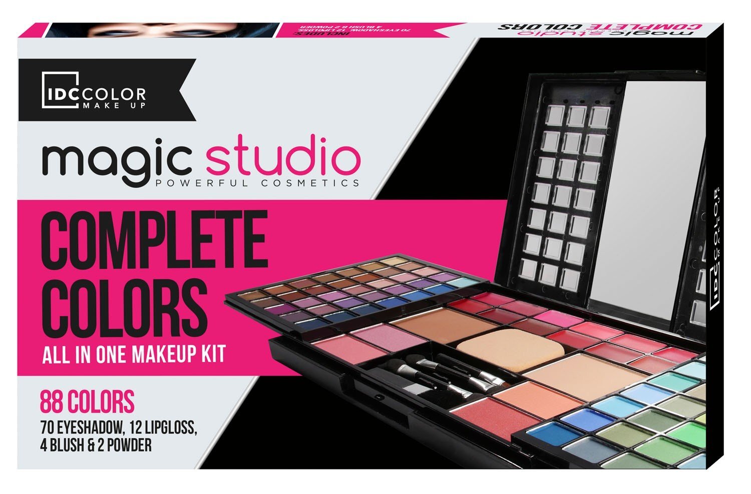 Rinkinys IDC Color Magic Studio Complete Colors kaina ir informacija | Akių šešėliai, pieštukai, blakstienų tušai, serumai | pigu.lt