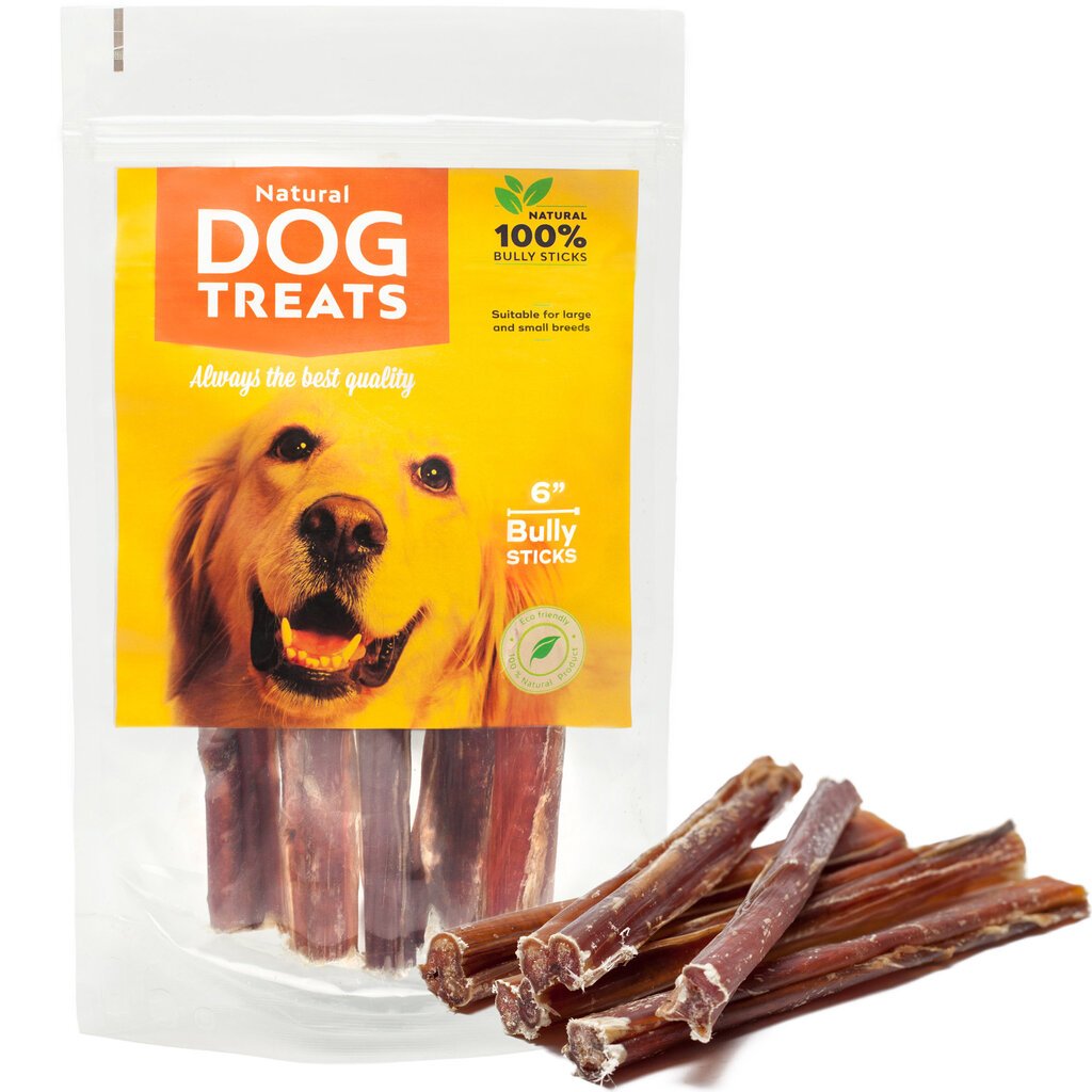 Natural Dog Treats natūralus džiovintas jaučio penis šunims, 5 vnt. цена и информация | Skanėstai šunims | pigu.lt