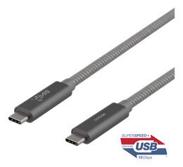 Deltaco USBC-1412M, USB C, 1m kaina ir informacija | Laidai telefonams | pigu.lt