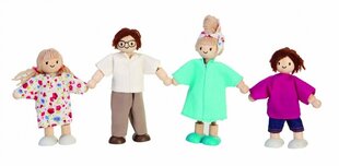 Lėlių namelis PlanToys Modern Doll Family kaina ir informacija | Žaislai mergaitėms | pigu.lt