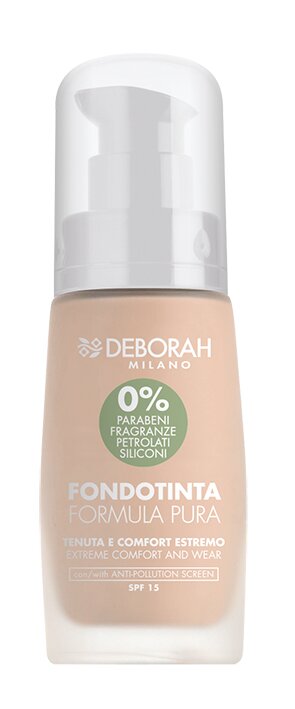 Makiažo pagrindas Deborah Milano Formula Pura 30 ml, 00 Ivory kaina ir informacija | Makiažo pagrindai, pudros | pigu.lt