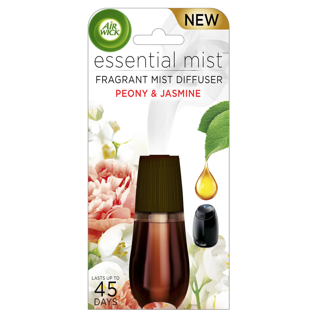 Air Wick Essential Mist užpildas Bijūnų ir jazminų 20ml цена и информация | Oro gaivikliai | pigu.lt