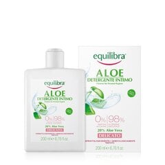 Švelnus intymios higienos prausiklis Equilibra Aloe Gentle Cleanser Aloe Vera, 200 ml kaina ir informacija | Intymios higienos prausikliai | pigu.lt