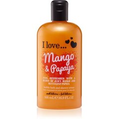 Dušo želė I Love... Mango & Papaya 500 ml kaina ir informacija | Dušo želė, aliejai | pigu.lt