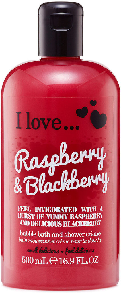 Dušo želė I Love... Raspberry & Blackberry 500 ml kaina ir informacija | Dušo želė, aliejai | pigu.lt