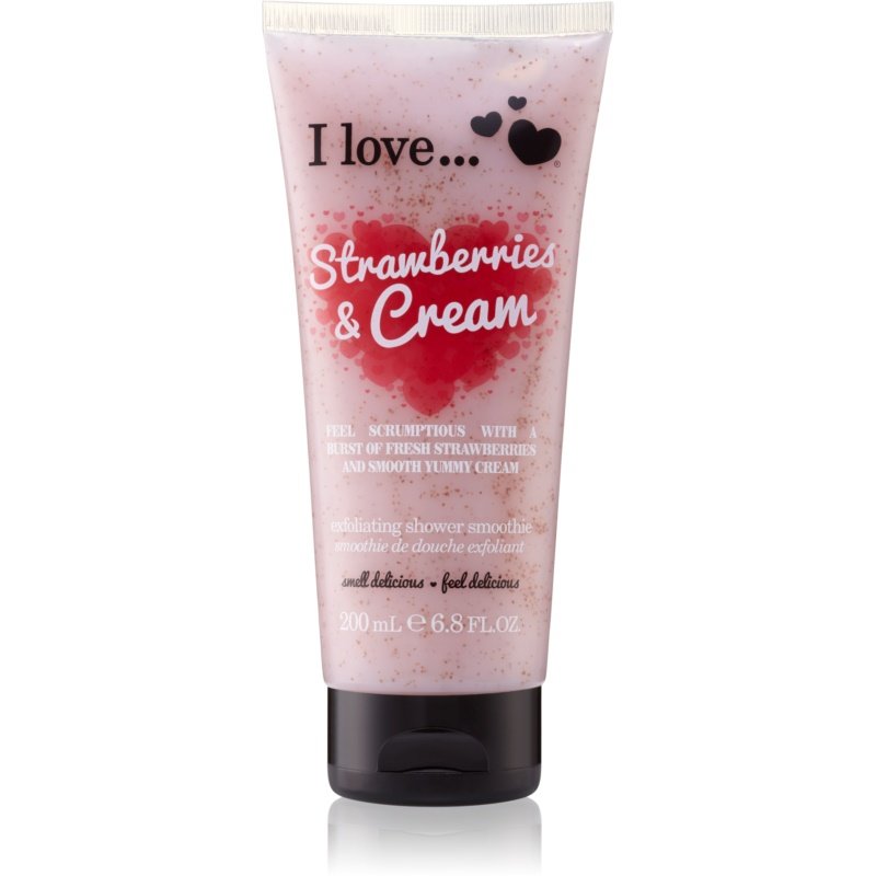 Kūno prausiklis - šveitiklis I Love... Strawberries & Cream 200 ml