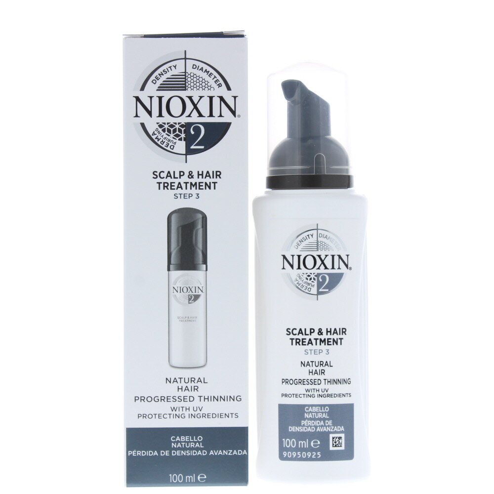 Tankio suteikiantis serumas natūraliems plaukams Nioxin System 2 Scalp Treatment 100 ml цена и информация | Priemonės plaukų stiprinimui | pigu.lt