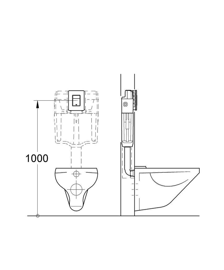 Grohe Skate Cosmopolitan WC nuleidimo mygtukas 38732SD0 kaina ir informacija | Priedai unitazams, bidė | pigu.lt