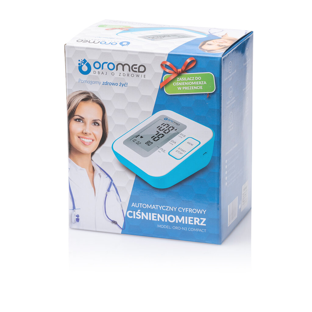Elektroninis kraujospūdžio matuoklis USB ORO-N3 COMPACT kaina ir informacija | Kraujospūdžio matuokliai | pigu.lt