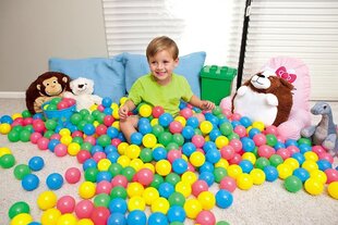 Plastikiniai kamuoliukai Bestway summer 52027, 100 vnt. kaina ir informacija | Žaislai kūdikiams | pigu.lt