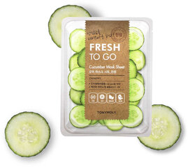 Veido kaukė su agurkų ekstraktu Tony Moly Fresh To Go Cucumber Mask Sheet, 1 vnt. kaina ir informacija | Tonymoly Kvepalai, kosmetika | pigu.lt