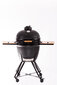 Keraminė kepsninė HUNGRILL KAMADO, 59 cm + 8 dovanos, juoda matinė цена и информация | Kepsninės, griliai | pigu.lt