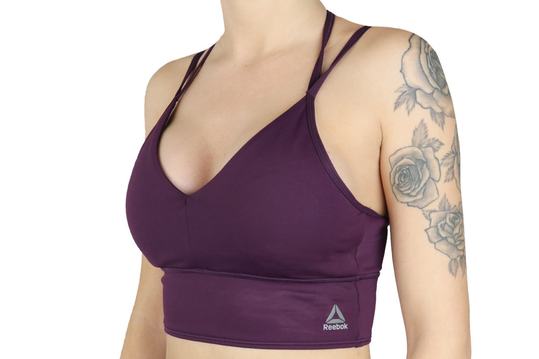 Sportinė liemenėlė moterims Reebok Les Mills Dance Sports Bra BS4298, violetinė kaina ir informacija | Sportinė apranga moterims | pigu.lt