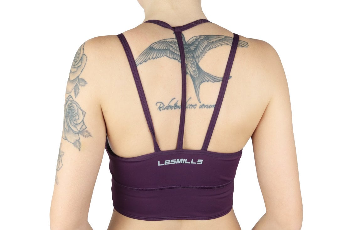 Sportinė liemenėlė moterims Reebok Les Mills Dance Sports Bra BS4298, violetinė kaina ir informacija | Sportinė apranga moterims | pigu.lt