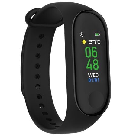 Denver BFH-240, Black kaina ir informacija | Išmaniosios apyrankės (fitness tracker) | pigu.lt