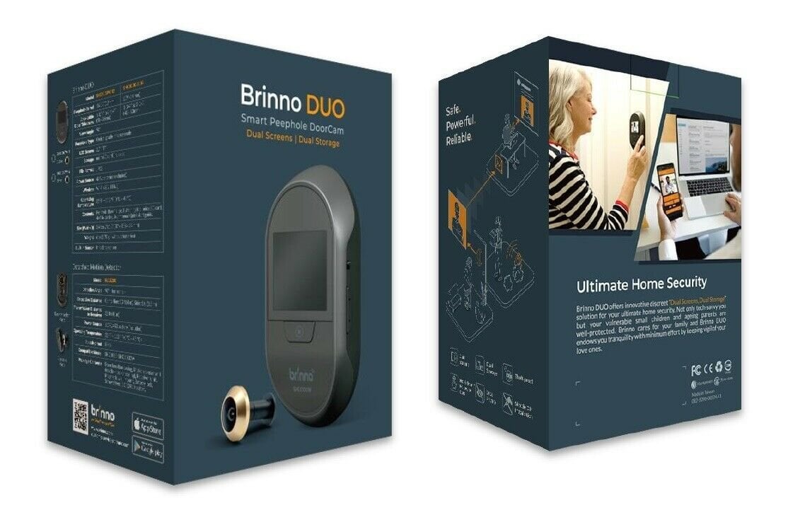 Brinno elektroninė durų akutė SHC1000W kaina ir informacija | Domofonai | pigu.lt