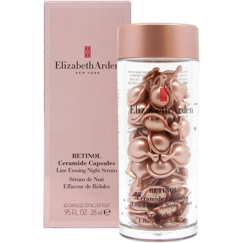 Naktinis veido serumas Elizabeth Arden Retinol Ceramide, 60 vnt. kaina ir informacija | Veido aliejai, serumai | pigu.lt