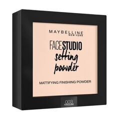 Matinį efektą suteikianti makiažą fiksuojanti pudra Maybelline New York Face Studio 9 g, 003 Porcelaine kaina ir informacija | Makiažo pagrindai, pudros | pigu.lt