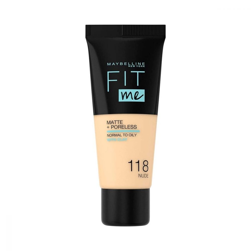 Maybelline Fit Me Foundation tonalinis kremas 30 ml, 118 Nude kaina ir informacija | Makiažo pagrindai, pudros | pigu.lt