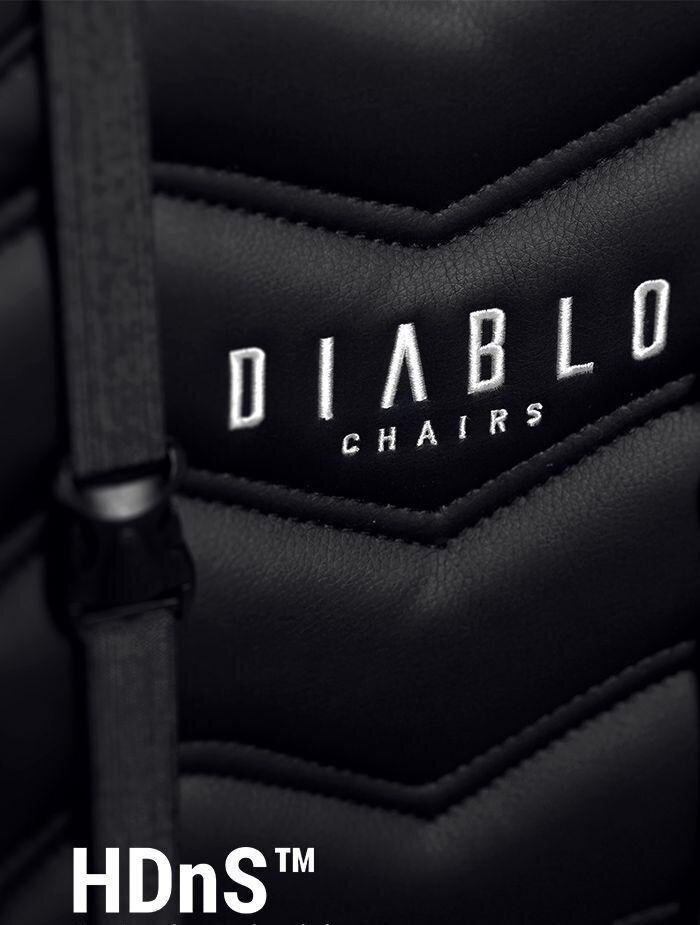 Žaidimų kėdė Diablo X-Ray Normal Size L, juoda kaina ir informacija | Biuro kėdės | pigu.lt