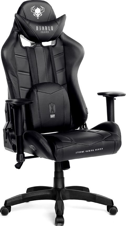 Žaidimų kėdė Diablo X-Ray Normal Size L, juoda kaina ir informacija | Biuro kėdės | pigu.lt
