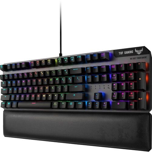 Žaidimų klaviatūra Asus TUF Gaming K7, Juoda kaina ir informacija | Klaviatūros | pigu.lt