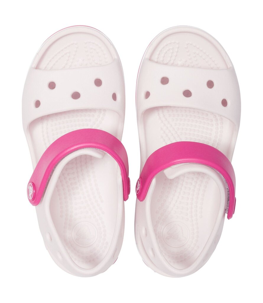 Crocs™ basutės Crocband Sandal, Barely Pink/Candy Pink цена и информация | Basutės vaikams | pigu.lt