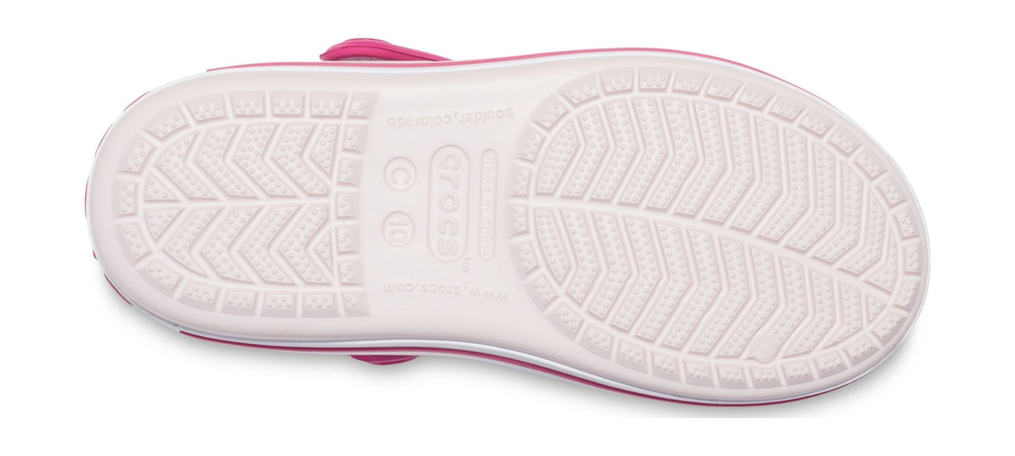 Crocs™ basutės Crocband Sandal, Barely Pink/Candy Pink kaina ir informacija | Basutės vaikams | pigu.lt