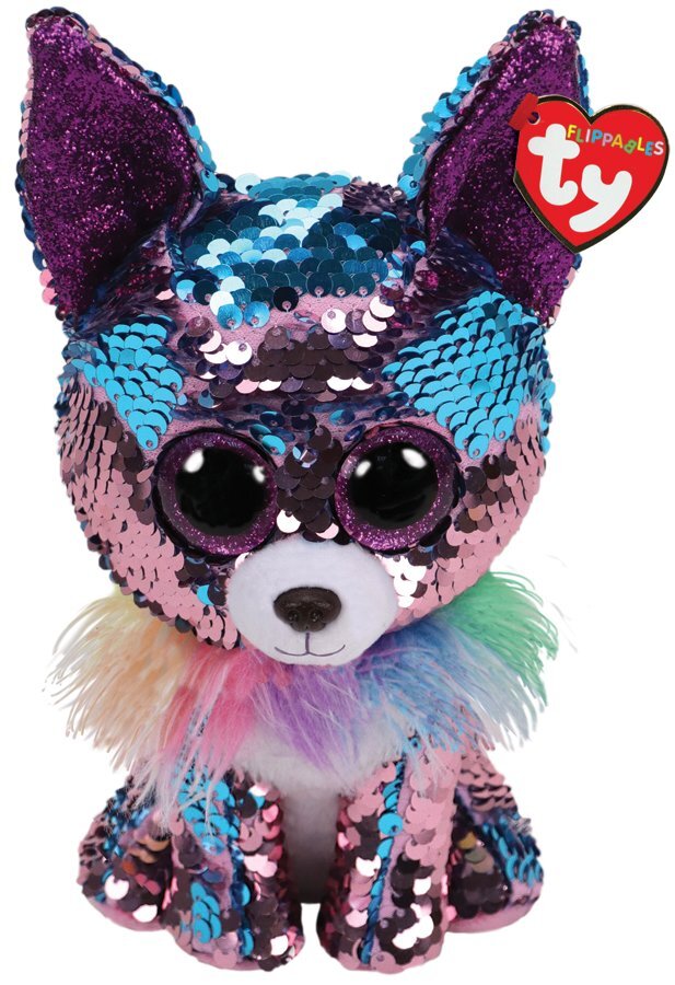 Pliušinis žaislas TY Flippables YAPPY blizgantis šunelis ,23 cm, 36438 цена и информация | Minkšti (pliušiniai) žaislai | pigu.lt