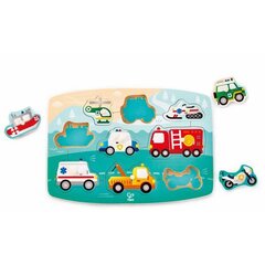 Деревянная головоломка Транспортные средства Hape, E1406A цена и информация | Игрушки для малышей | pigu.lt