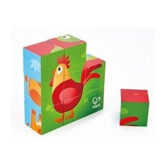 Деревянная головоломка-колодки Животные фермы Hape, E1618A цена и информация | Игрушки для малышей | pigu.lt