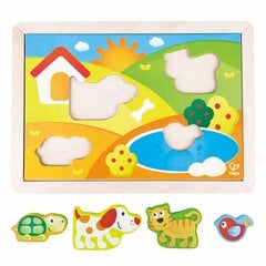 Деревянная головоломка Солнечная долина 3in1 Hape, E1601A цена и информация | Игрушки для малышей | pigu.lt