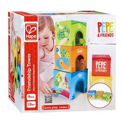 Большие деревянные колодки Pepė и друзья Hape, E0451A цена и информация | Игрушки для малышей | pigu.lt