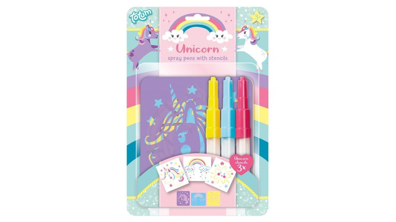 Kūrybinis piešimo rinkinys TOTUM Unicorn Spray Pens, 071018 цена и информация | Piešimo, tapybos, lipdymo reikmenys | pigu.lt