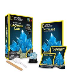 Mokslinis žaidimas Užaugink kristalą National Geographic Crystal Grow Blue, NGBCRYSTAL kaina ir informacija | Lavinamieji žaislai | pigu.lt