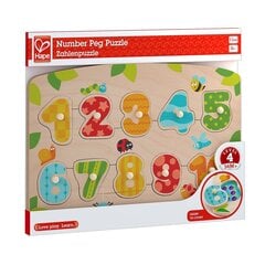 Деревянная головоломка Циферки Hape, E1404A цена и информация | Развивающие игрушки | pigu.lt
