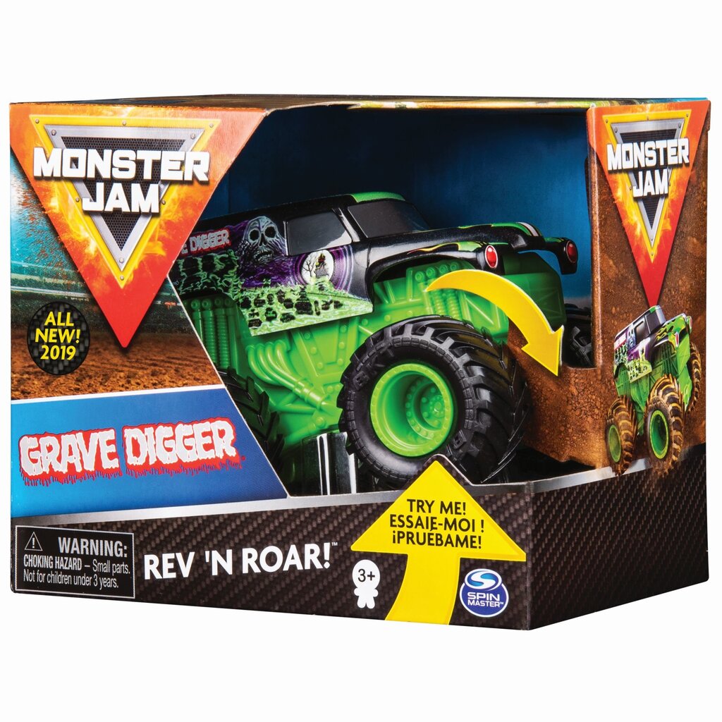 Visureigis Monster Jam Rev & Roar 1:43, 6044990 kaina ir informacija | Žaislai berniukams | pigu.lt