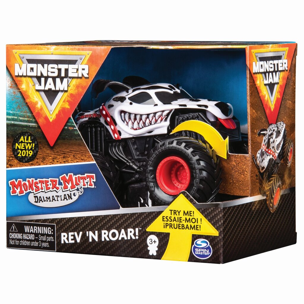 Visureigis Monster Jam Rev & Roar 1:43, 6044990 kaina ir informacija | Žaislai berniukams | pigu.lt