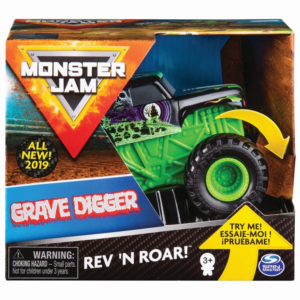 Visureigis Monster Jam Rev & Roar 1:43, 6044990 kaina ir informacija | Žaislai berniukams | pigu.lt